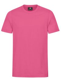 Rosa Herren T-Shirt mit Rundhals, gerade geschnitten, für Beruf & Freizeit